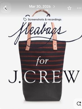 Fleabags for JCrew Tote